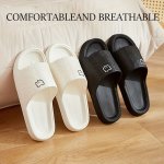 Men's Cartoon Animal Pattern Print Eva Slides Non Slip Quick-drying Open Toe Slippers For Indoor Walking And Bathroom Shower