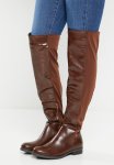 Madison Vella Riding Over The Knee Boot - Choc