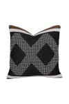 Tassel Knit Cushion - Grey natural Stripe - Warm Grey