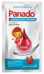 Panado Pead Syr 5ML Sach 1 Strawberry