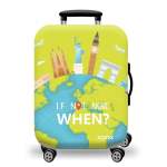 Printed Luggage Protector - If Not Now When - XL