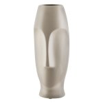 Oatmeal Contour Vase