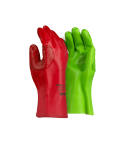 Red Left & Green Right Pvc Reinforced Miner’s Gloves – 27CM