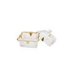 Acrylic Clear And Gold Snack Bowl SGN202