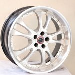 18" 5 100 8J Silver Machine Lip & Rivet Design Alloy Wheel Single - Autostyle Motorsport South Africa