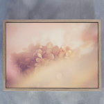 Blush Dreams 9 Art Print - A0 Framed Canvas With Natural Wood Frame