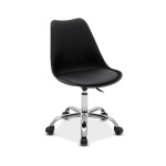 Eames Chrome Office Chair - Red