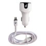 Car Charger 3.4A Dual Lightning White