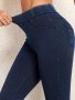 High-Waist Slimming Jeggings With Pockets - Elegant Collection Mid Support Stretchy Leggings For Women Hand Wash Or Dry Clean