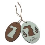 Easter Oval Gift Tags Mint 2PC