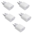 35W Usb-c Pd Fast Charger - Compatible With Iphone 15 16&17 Series 5 Pack