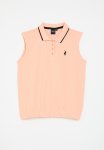 Polo Girls Emma Sleeveless Golfer - Pale Peach