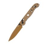 CRKT M16-03XD Spear Point Crossbar Lock Desert Tan Grivory Handle With Tan Edp D2 Blade Finish