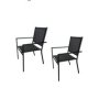 SEAGULL Textilene Patio Dinner Chair - Set Of 2