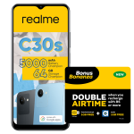 C30S 64GB LTE Dual Sim - Stripe Black + Mtn Sim Kit & LTE Device Promotion