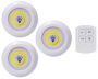 Led/cob Light 3 Piece Set With Remote Control-white