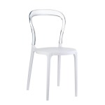 Mr Bobo Chair - White Seat amber Back