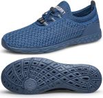 Doussprt Women's Water Shoes Quick Drying Sports Aqua Shoes Allblue 10