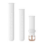 Garmin Quick Release Bands 18 Mm - White With Rose Gold Hardware