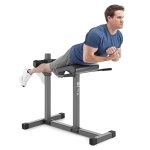 Marcy Adjustable Hyperextension Roman Chair Exercise Hyper Bench JD-3.1 Dark Grey