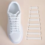 16PCS SET Silicone No Tie Shoelaces Elastic Shoelaces Suitable For Sneakers Casual Shoes Sports Shoes