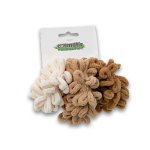 Fashion Hair Scrunchie With Wool Cover 3 Pack Assorted