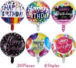 Assorted Happy Birthday Foil