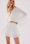 Flared MINI Skirt - White