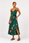 Strappy Maxi Dress - XXL / Green