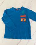Endo Blue Rocketship Long Sleeve T Shirt 3 4Y