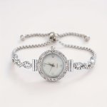 Women's Luxur Rhinestone Quartz Watch With Durable Zinc Alloy Strap The Perfect Gift For Her Gifts For Eid