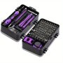 1 Set 115IN 1 Screwdriver Set Chrome Vanadium Steel Screwdriver Multifunctional Precision Screwdriver For Computer PC For For Iphone Cellphone Tablet Device Watch Repair Home Tool