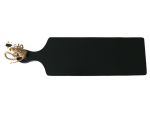 Cutting Board Black Rubberwood With Handle And Rope