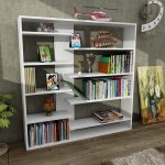 Handy Bookcase Nine Bookshelve Display White