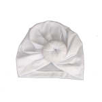 4AKID Baby Turban Hat - White