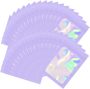 Resealable Holographic Gift Packaging Bags Florist Small Business - 100 Qty - Purple