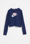 Nike G Nsw Club Ft Crop Hoodie Hbr - Blvoid white