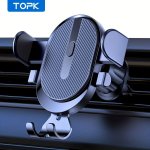 Car Phone Holder Mount Topk 2023 Upgrade Auto Locking Universal Phone Holder With Hook Clip For Car Air Vent Compatible With Iph