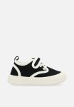 PoP Candy Contrast Veclcro Strap Sneakers - Black & White