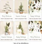 Personalised Christmas Gift Stickers - Winter Wonderland - Afrikaans