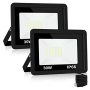 Swordforce 30W LED Flood Light Outdoor LED Work Light Floodlight Fixture With Plug In IP66 Waterproof 6500K 2 Pack Security Light For Yard Garden St