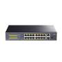 16-Port Unmanaged PoE+ Rack-Mount Switch