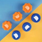 6PCS Reusable Laundry Balls Pet Hair Remover Anti-winding Lint Catcher Dryer Ball For Dog & Cat Hair Removal Random Color