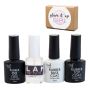 High Quality Uv/led Glam Gel Rubber Base Top Matte & Bond-it Combo