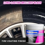 200ML Tire Shine & Protection Wax - Durable Anti-aging Formula For Crystal Clear Gloss And Stain Removal