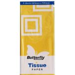 Tissue Paper – 4 Sheets 660X500MM Yellow T30 – NOV112Y