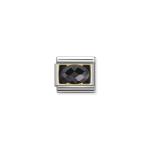 Composable Classic Link Faceted Black Zirconia And 18K Gold
