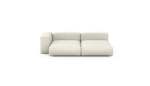 Two Module Chaise Sofa - Linen - Platinum - 241CM X 136CM