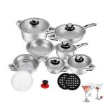 Swiss 16PCS Diamond Quality Technology Pot Set - Smartware