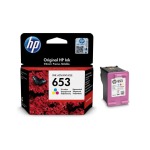 HP 653 Tri Color Original Ink Advantage Cartridge 6075 6475 -3YM74AE - Default Title